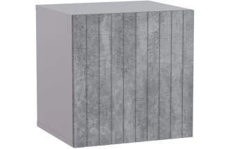 Шкаф навесной Эннис, белый / бетон светлый