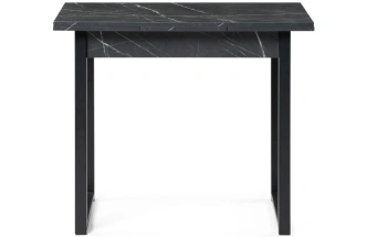Кухонный раздвижной стол Форли, 90(150)х67х77, файерстоун / черный матовый