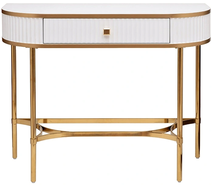 Туалетный столик KFG166, белый / золото