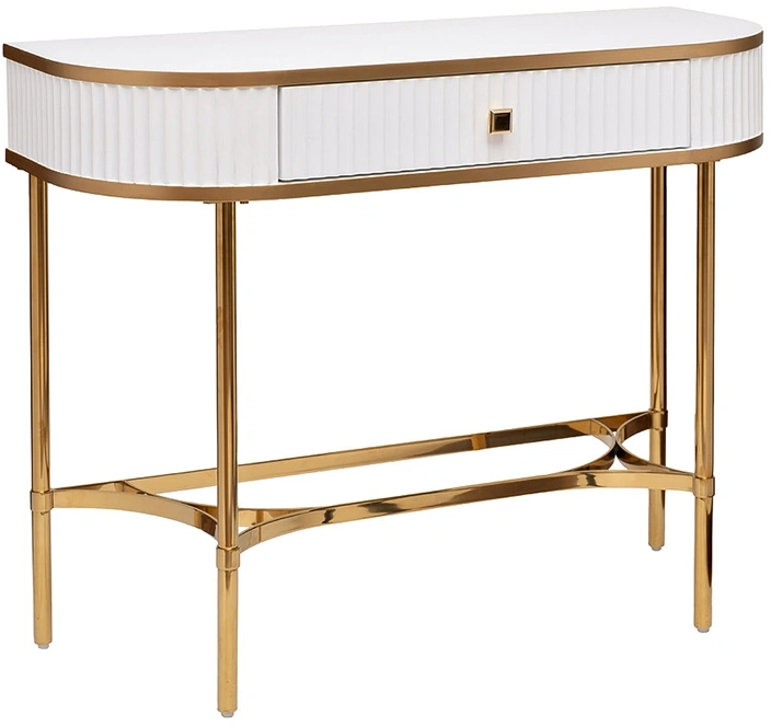 Туалетный столик KFG166, белый / золото