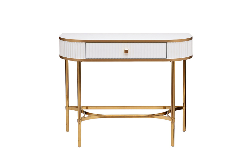 Туалетный столик KFG166, белый / золото