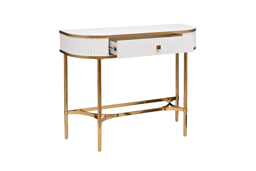 Туалетный столик KFG166, белый / золото
