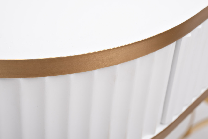 Туалетный столик KFG166, белый / золото