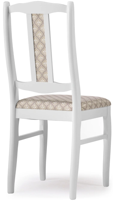 Стул Киприан, деревянный, белый / бежевый