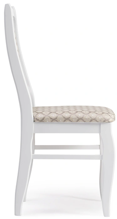 Стул Киприан, деревянный, белый / бежевый