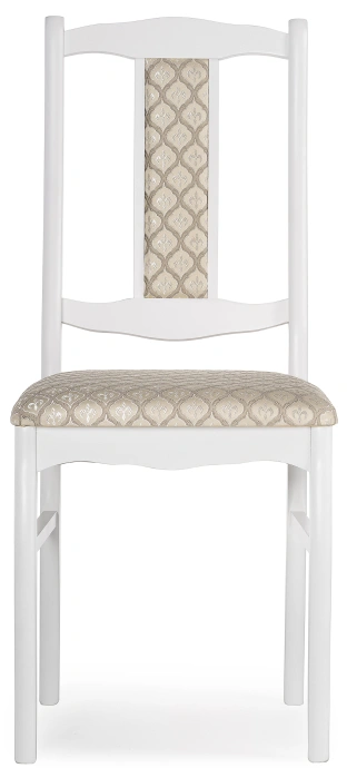 Стул Киприан, деревянный, белый / бежевый