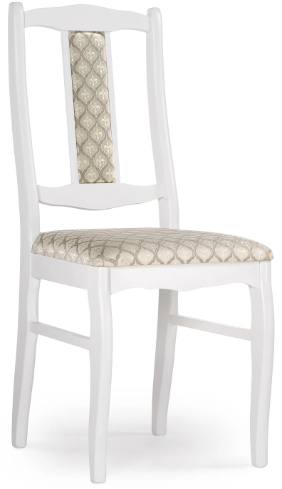 Стул Киприан, деревянный, белый / бежевый