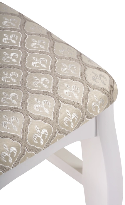 Стул Киприан, деревянный, белый / бежевый