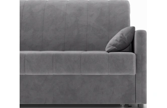 Диван прямой Хилтон 140, модель 139, Ultra Grey (серый) / венге