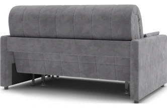 Диван прямой Хилтон 140, модель 139, Ultra Grey (серый) / венге