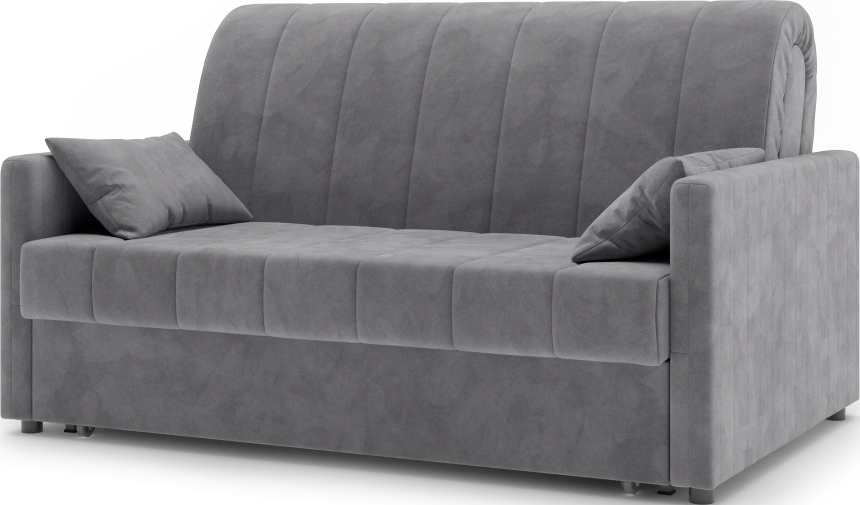 Диван прямой Хилтон 140, модель 139, Ultra Grey (серый) / венге