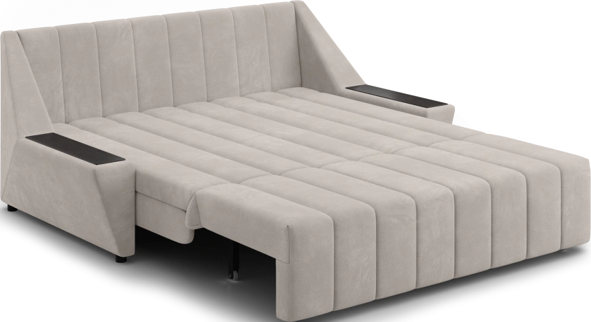 ​Диван прямой Канзас 160, модель 065, Maxx 100 (бежевый) / венге