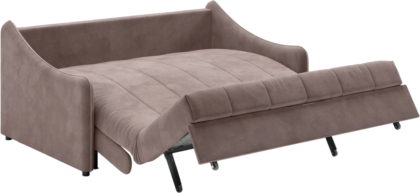 ​Диван прямой Дели 140, модель 032, Ultra Stone​ / Ultra Sand​ (коричневый​)