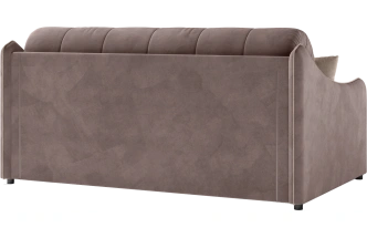 Диван прямой Дели 140, модель 032, Ultra Stone / Ultra Sand (коричневый)