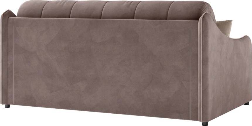 ​Диван прямой Дели 140, модель 032, Ultra Stone​ / Ultra Sand​ (коричневый​)