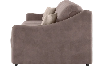 Диван прямой Дели 140, модель 032, Ultra Stone / Ultra Sand (коричневый)