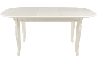 Кухонный раздвижной стол Romeo, молочный без патины