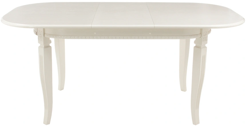 Кухонный раздвижной стол Romeo, молочный без патины