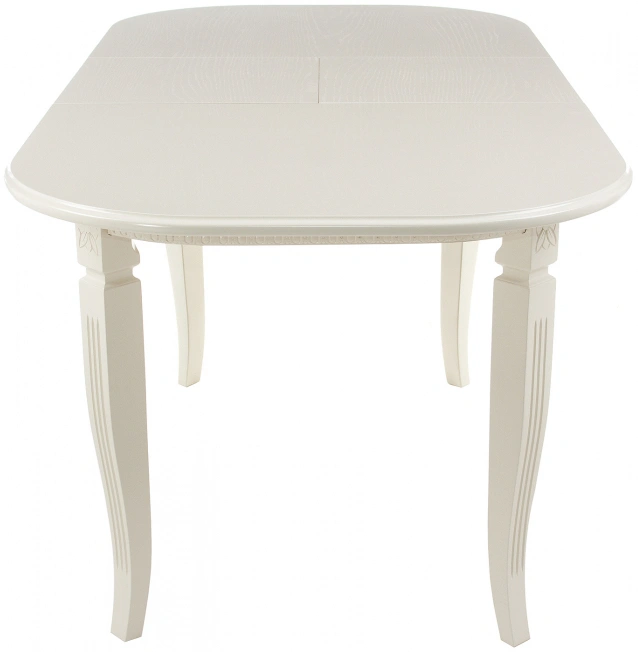 Кухонный раздвижной стол Romeo, молочный без патины