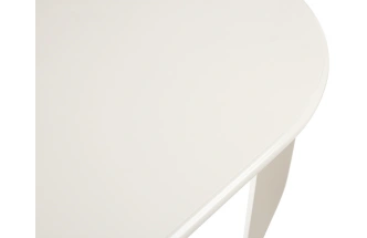 Кухонный раздвижной стол Romeo, молочный без патины