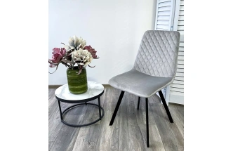 Стул Daiquiri, мягкий, Bluvel-03 Light Grey, велюр