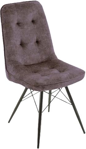 Стул Бордо, мягкий, милано 09, велюр, каркас паук черный 