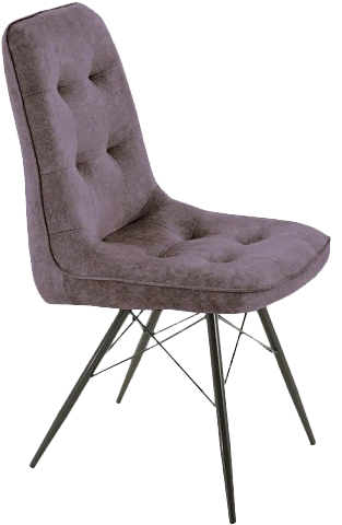 Стул Бордо, мягкий, милано 09, велюр, каркас паук черный 