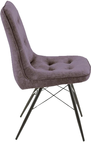 Стул Бордо, мягкий, милано 09, велюр, каркас паук черный 