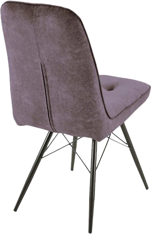 Стул Бордо, мягкий, милано 09, велюр, каркас паук черный 