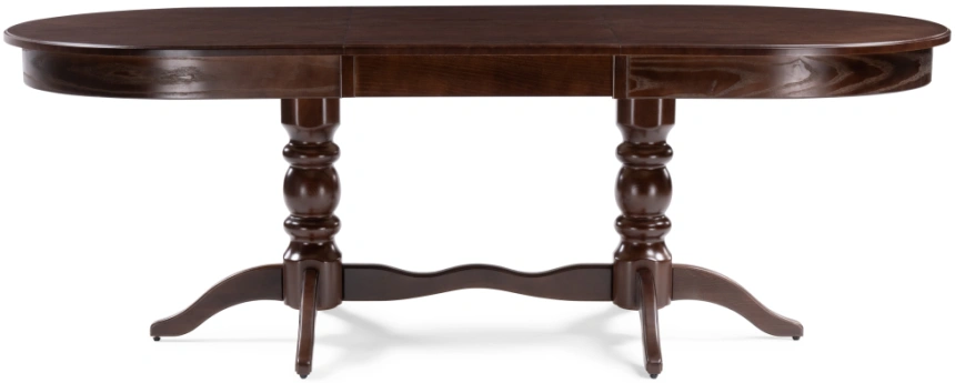 Обеденный раздвижной стол Дейвер, 160(220)х100х76, орех темный