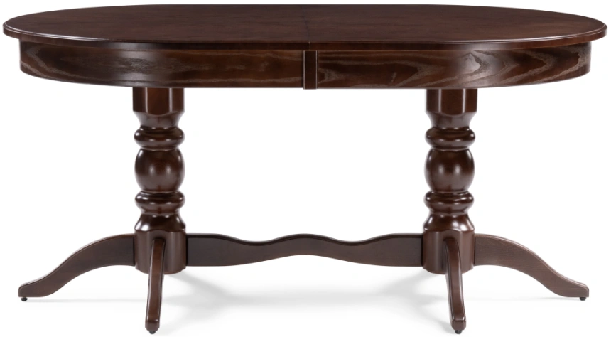 Обеденный раздвижной стол Дейвер, 160(220)х100х76, орех темный