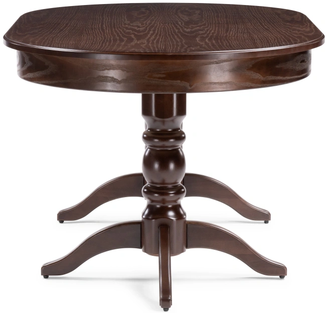 Обеденный раздвижной стол Дейвер, 160(220)х100х76, орех темный