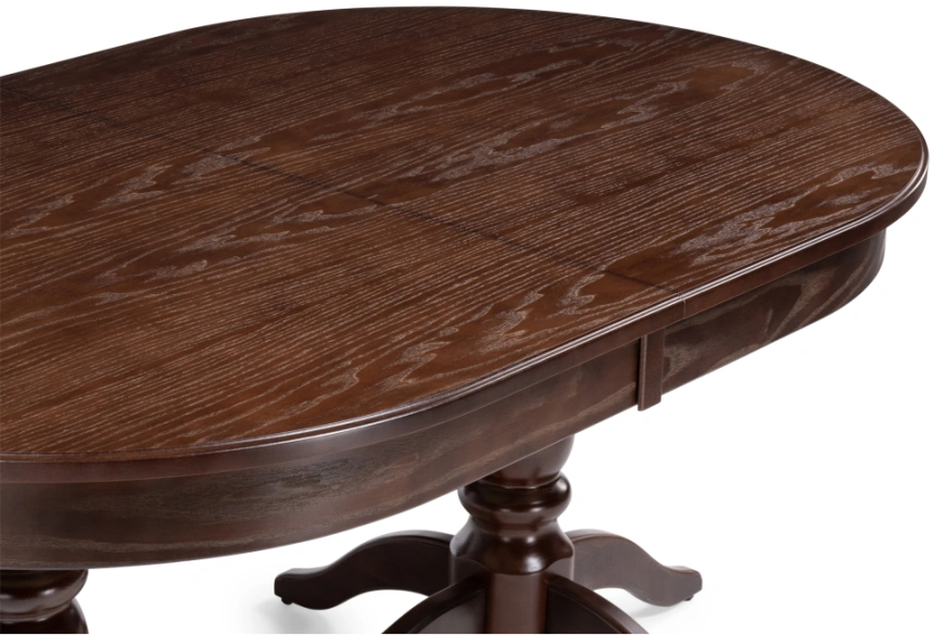 Обеденный раздвижной стол Дейвер, 160(220)х100х76, орех темный