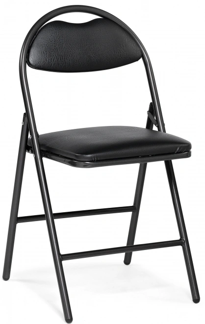 Стул Gikat, складной, черный / темный мусс