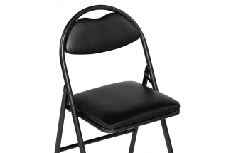 Стул Gikat, складной, черный / темный мусс