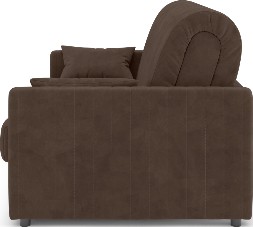 ​Диван прямой Хилтон 140, модель 139, Ultra Chocolate​ (шоколадный) / венге