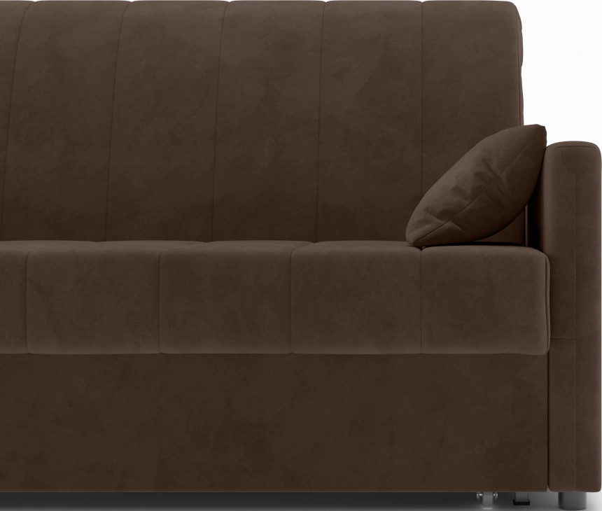 ​Диван прямой Хилтон 140, модель 139, Ultra Chocolate​ (шоколадный) / венге