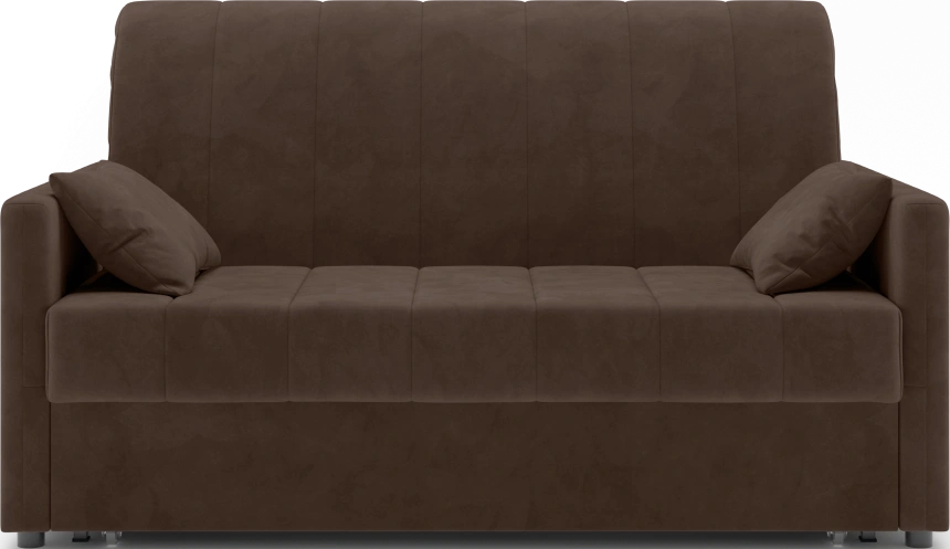 ​Диван прямой Хилтон 140, модель 139, Ultra Chocolate​ (шоколадный) / венге