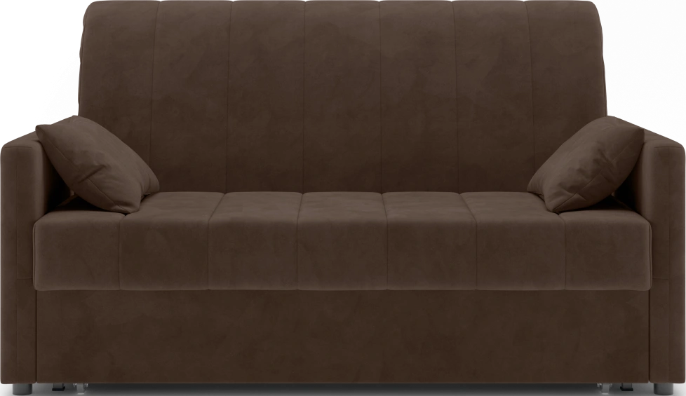 ​Диван прямой Хилтон 140, модель 139, Ultra Chocolate​ (шоколадный) / венге
