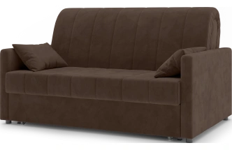 Диван прямой Хилтон 140, модель 139, Ultra Chocolate (шоколадный) / венге