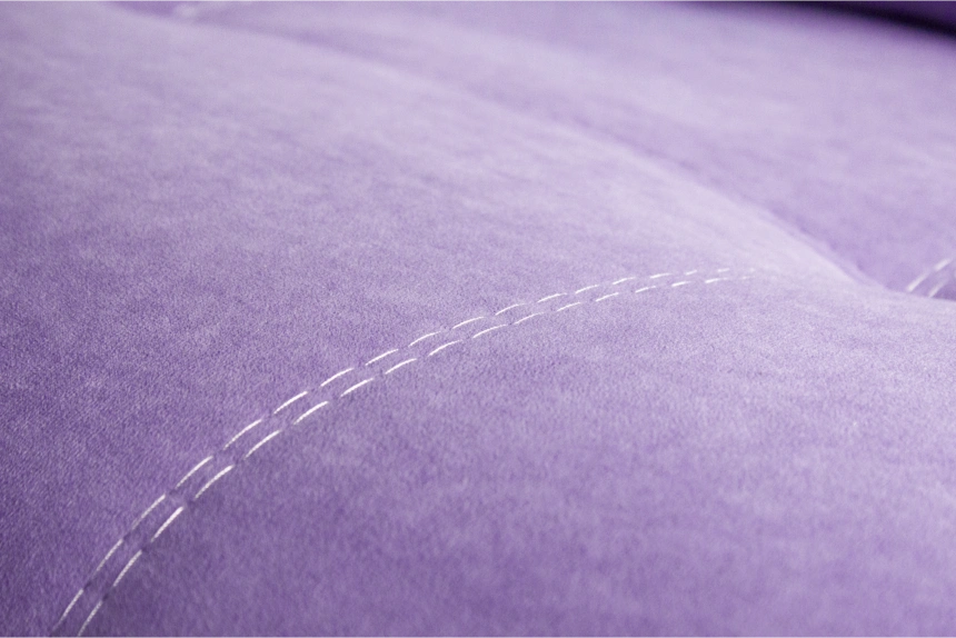 Диван прямой Бали 4 без боковин, Candy lavender