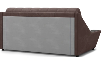 Диван прямой Канзас 160, модель 065, Maxx 235 (коричневый) / венге