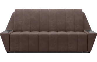 Диван прямой Канзас 160, модель 065, Maxx 235 (коричневый) / венге