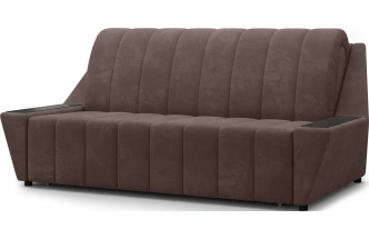 Диван прямой Канзас 160, модель 065, Maxx 235 (коричневый) / венге