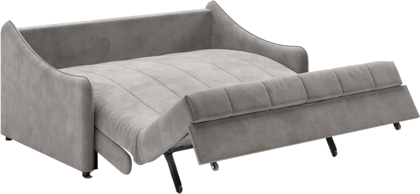 ​Диван прямой Дели 140, модель 032, Ultra Dove​ / Ultra Grey​ (бежевый)