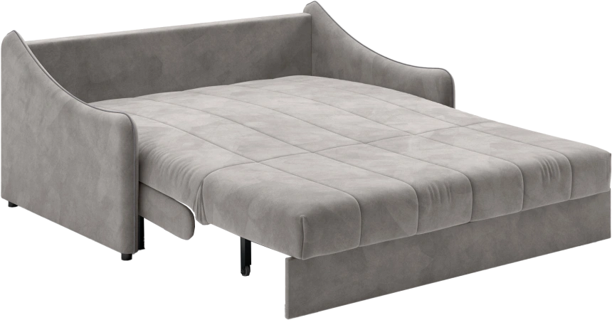 ​Диван прямой Дели 140, модель 032, Ultra Dove​ / Ultra Grey​ (бежевый)