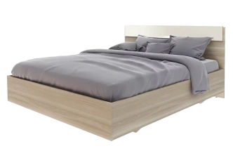 Кровать Камила Ясень светлый/Бежевый