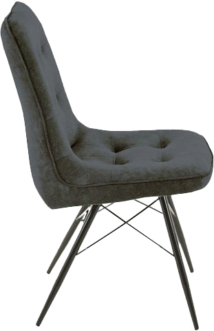 Стул Бордо, мягкий, милано 12, велюр, каркас паук черный 