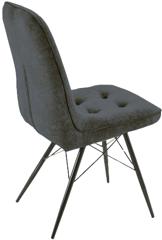 Стул Бордо, мягкий, милано 12, велюр, каркас паук черный 