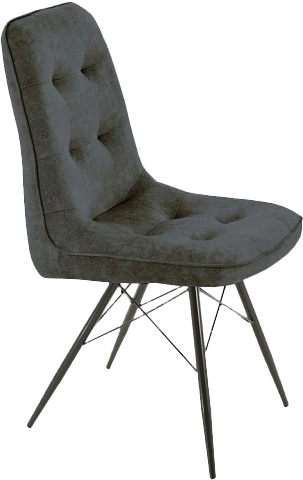 Стул Бордо, мягкий, милано 12, велюр, каркас паук черный 